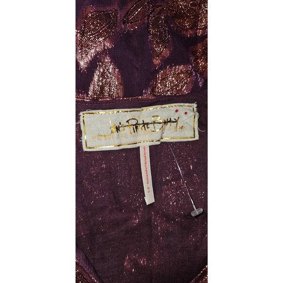 New Free People x Jen's Pirate Booty Rising Star Mini Dress $209 SMALL Burgundy - Picture 7 of 7